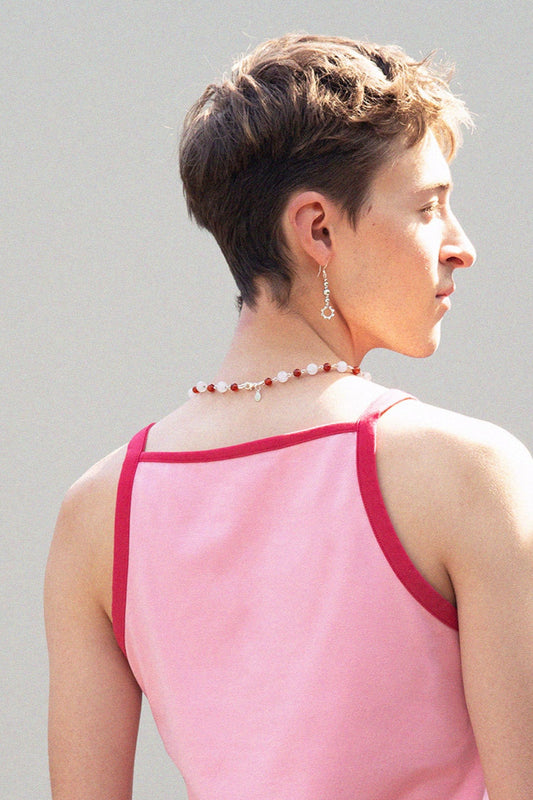 Tank Top Floris rosa