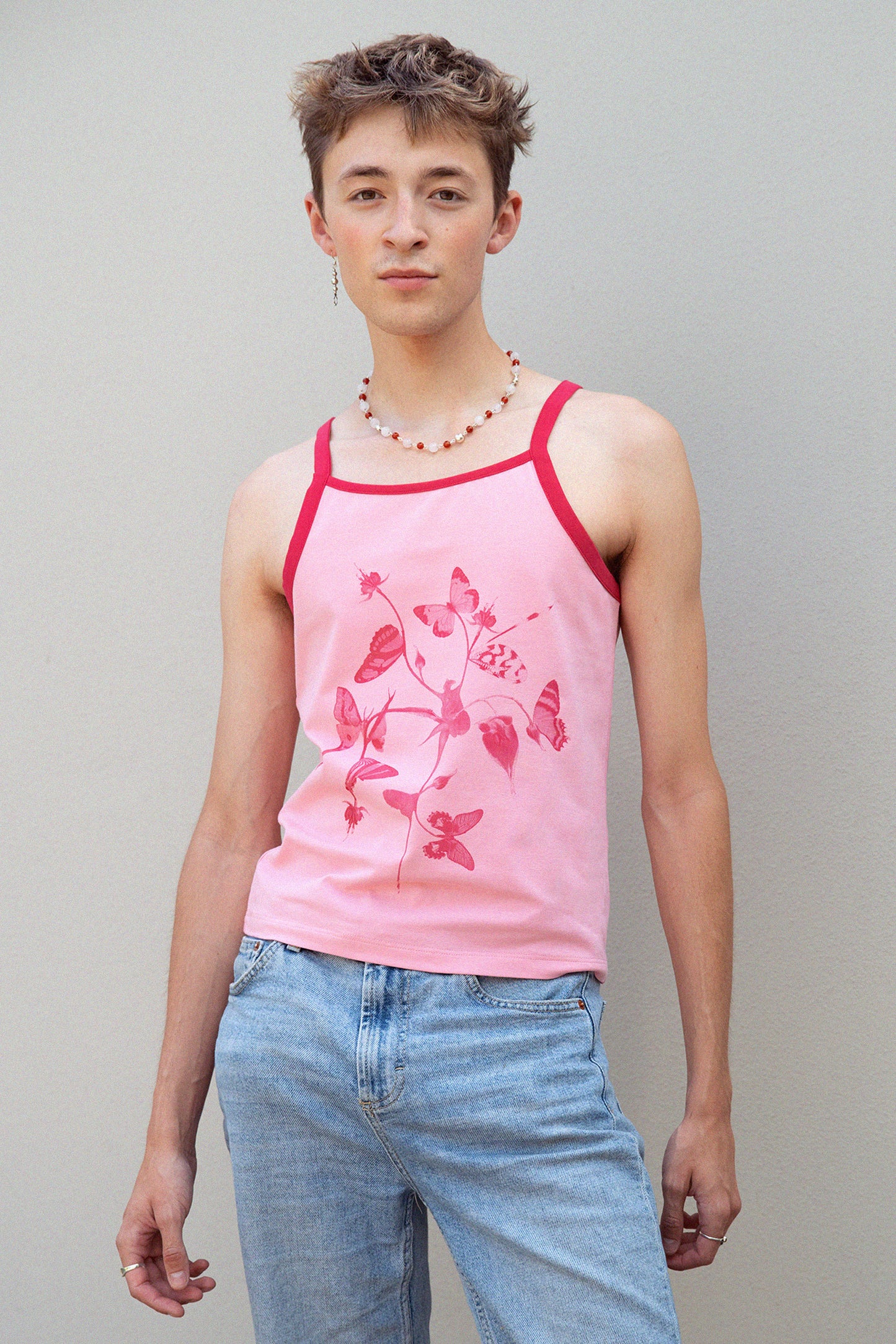 Tank Top Floris rosa