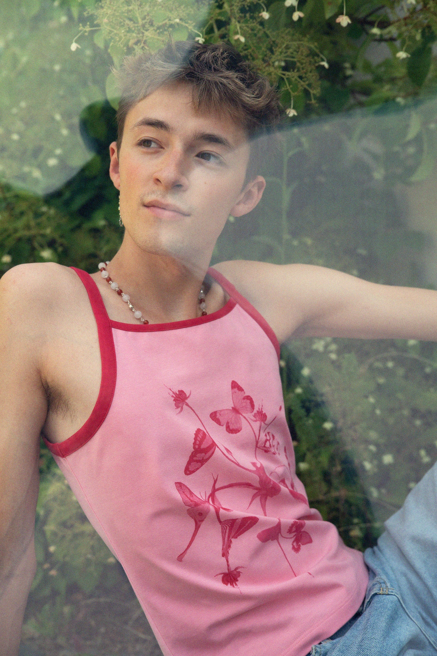 Tank Top Floris rosa